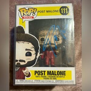 Post Malone signed Funko Pop 111 PSA authentication!